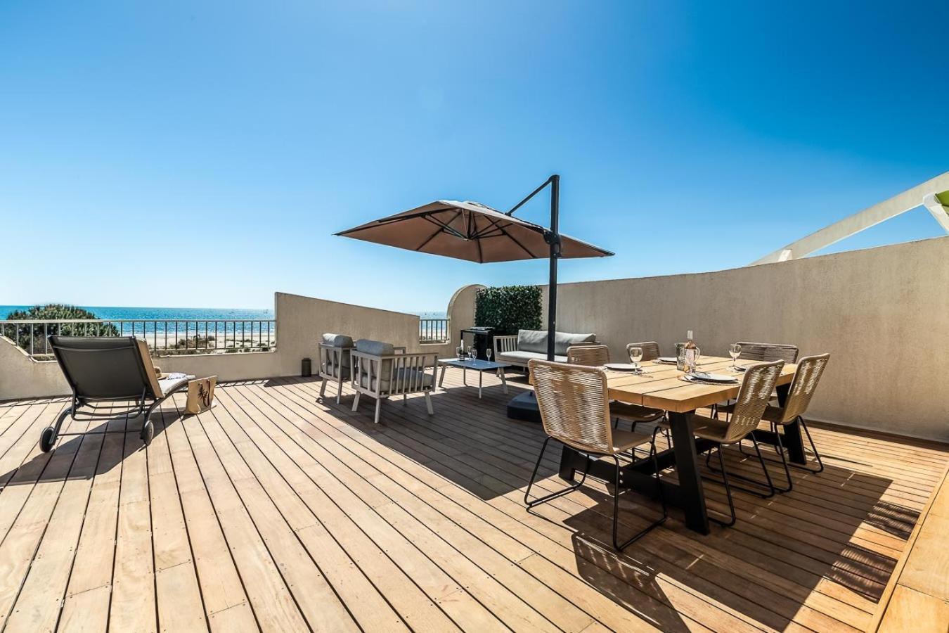 Suite Terrasse Xxl - Front De Mer - Parking - Ambiance Plage La Grande Motte Bagian luar foto